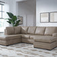 Amuleto - 2-Piece Sectional With Laf Corner Chaise - Leather Match - Desert