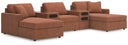 5 Pc. Double Chaise Sectional With Audio Consoles