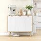 Sideboard Buffet Cabinet with Adjustable Shelves - Natural