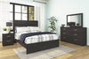 Belachime - Two Drawer Night Stand - Charcoal