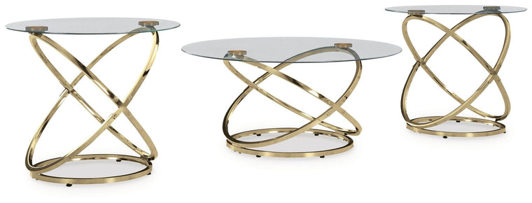 Crimonti - Champagne - Occasional Table Set (Set of 3) - Forward Furniture
