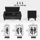 42" Faux Leather Storage Ottoman Bench - Black