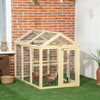 Expandable Large Chicken Coop with 2 Doors & 3 Perches