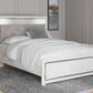 Altyra - White - Queen Panel Bed With Roll Slats