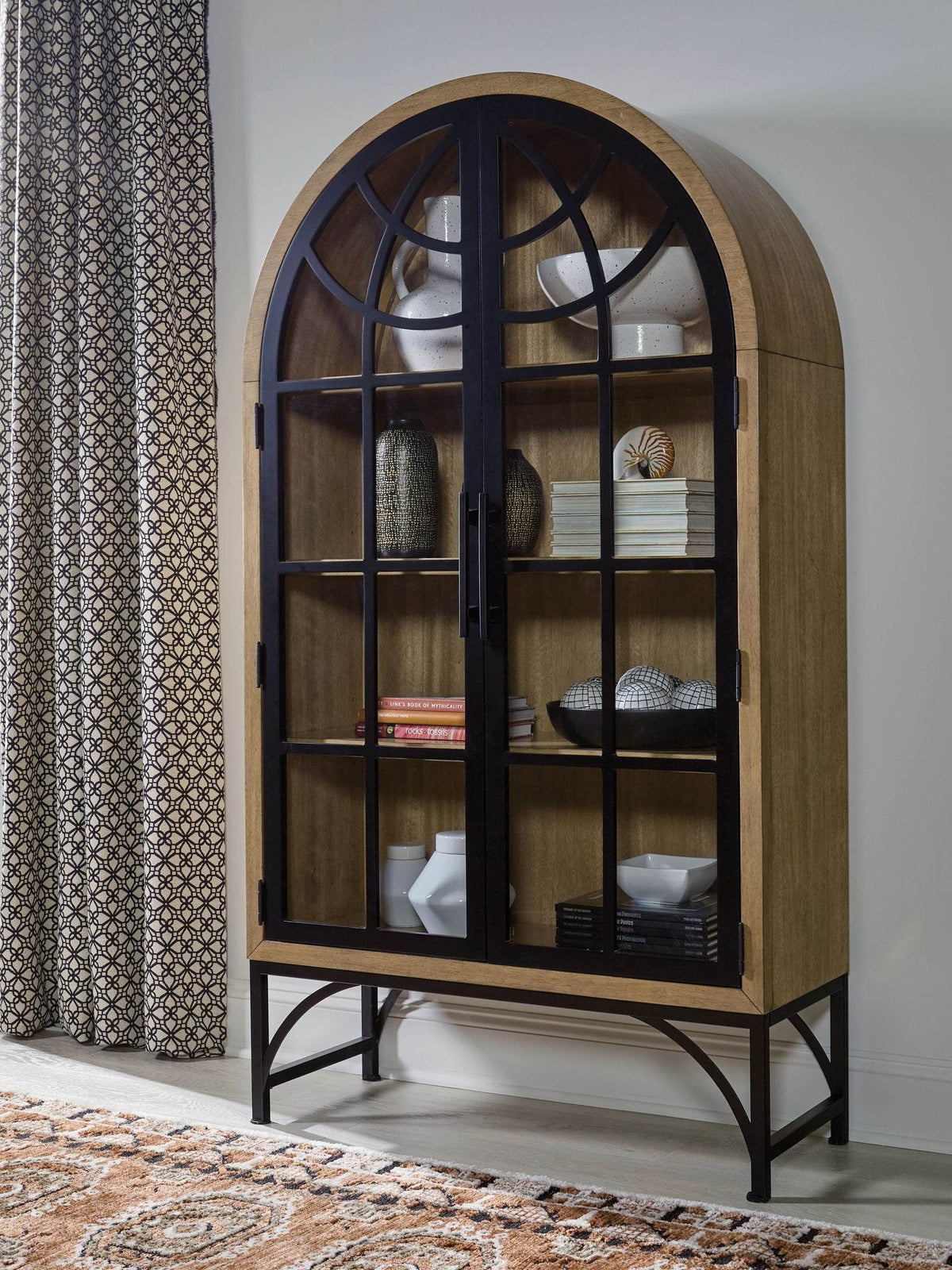 Gwenwich - Natural / Black - Accent Cabinet - Forward Furniture