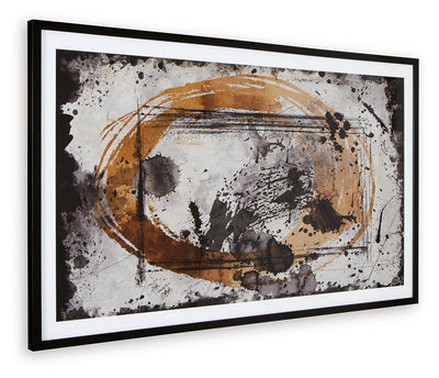 Clefting - Black / Caramel / Tan - Wall Art - Forward Furniture