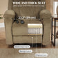 Power Recliner Chair with Massage, Electric Lift Chair for Elderly with Side Pockets, 2 Memory Positions, Remote, Brown