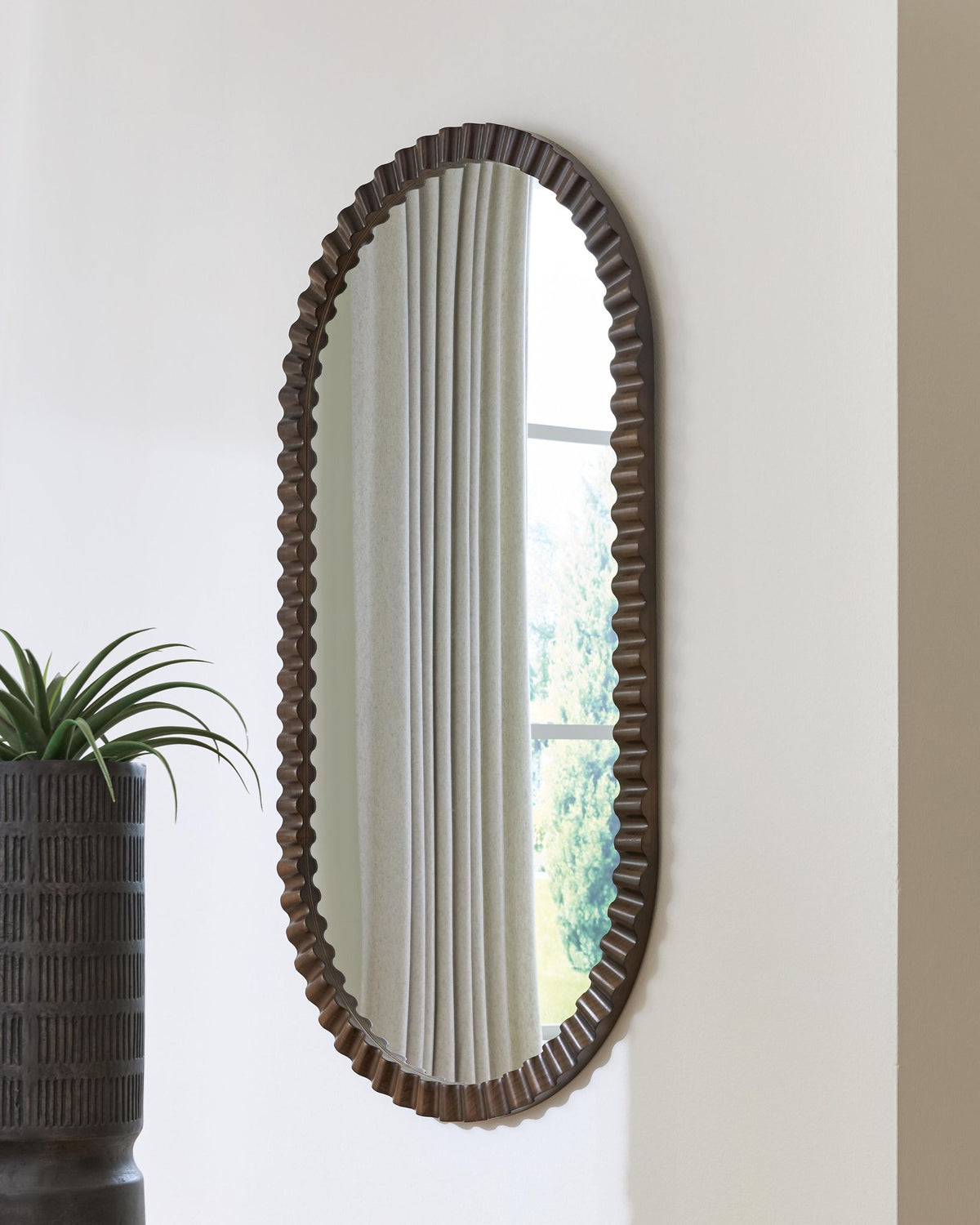 Clorington - Accent Mirror - Dark Brown