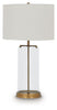 Gizeh - Glass Table Lamp - Clear / Gold Finish