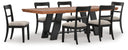 7 Pc. Table, 6 Upholstered Chairs