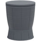 11 Gallon Patio Cooler Side Table, Outdoor Cooler Bar Table with Height Adjustable Top, Drainage Plug, Grey