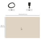 Gazebo Curtains, 10' x 13' Universal Replacement Privacy Curtain, 4-Panels Sidewall with Hooks/C-Rings, Beige