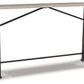 Karisslyn - Whitewash / Black - Long Counter Table