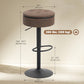 Swivel Bar Stools Set of 2 with Storage - Brown