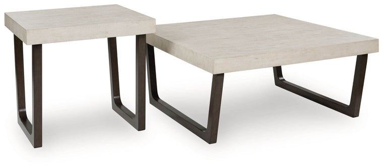 Westenfort - Espresso / Gray - Occasional Table Set (Set of 2) - Forward Furniture