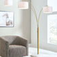 Valo - Metal Arc Lamp - Gold Finish