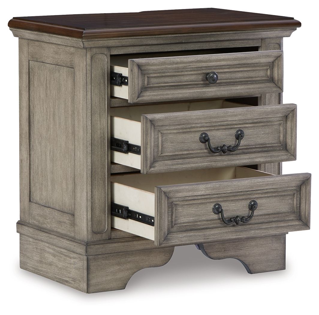 Lodenbay - Antique Gray - Three Drawer Night Stand