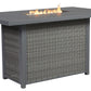 Palazzo - Gray - Rect Bar Table W/Fire Pit