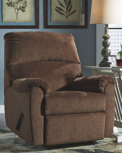 Nerviano - Chocolate - Zero Wall Recliner - Fabric - Forward Furniture