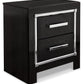 Kaydell - Two Drawer Night Stand - Black