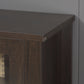 Fireplace TV Stand for TVs up to 60 Inch, Wood TV Cabinet with Storage Doors for Living Room, Coffee