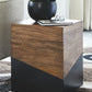 Trailbend - Brown / Gunmetal - Accent Table