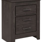 Brinxton - Charcoal - Two Drawer Night Stand