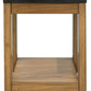 Quentina - Light Brown / Black - Rectangular End Table