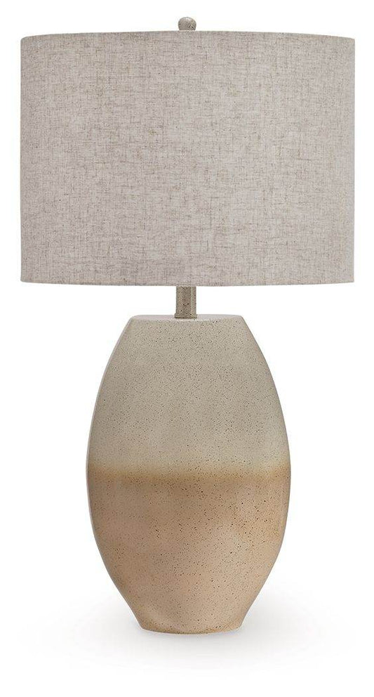 Linas - Cream / Beige - Metal Table Lamp - Forward Furniture