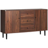 Kitchen Buffet Cabinet with 3 Drawers - Rustic Brown