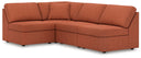 4 Pc. Sectional With 3 Armless Chairs