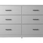 Stelsie - White - Six Drawer Dresser