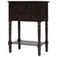 Narrow Console Table with 3 Storage Drawers, Bottom Shelf, Slim Sofa Table for Entryway, Living Room, 24" L x 13" W x 31" H, Dark Brown