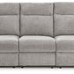 Barnsana - Ash - Power Reclining Sofa - Fabric