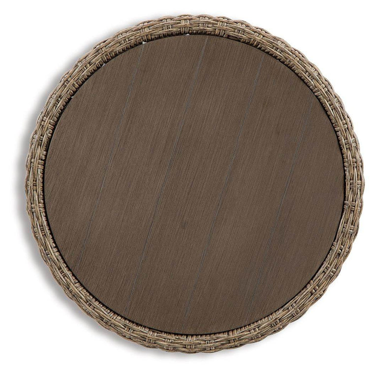 Danson - Beige - Round End Table - Forward Furniture