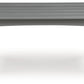 Cove Beach - Rectangular Cocktail Table - Gray