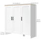 Sideboard Cabinet with 3 Doors - White