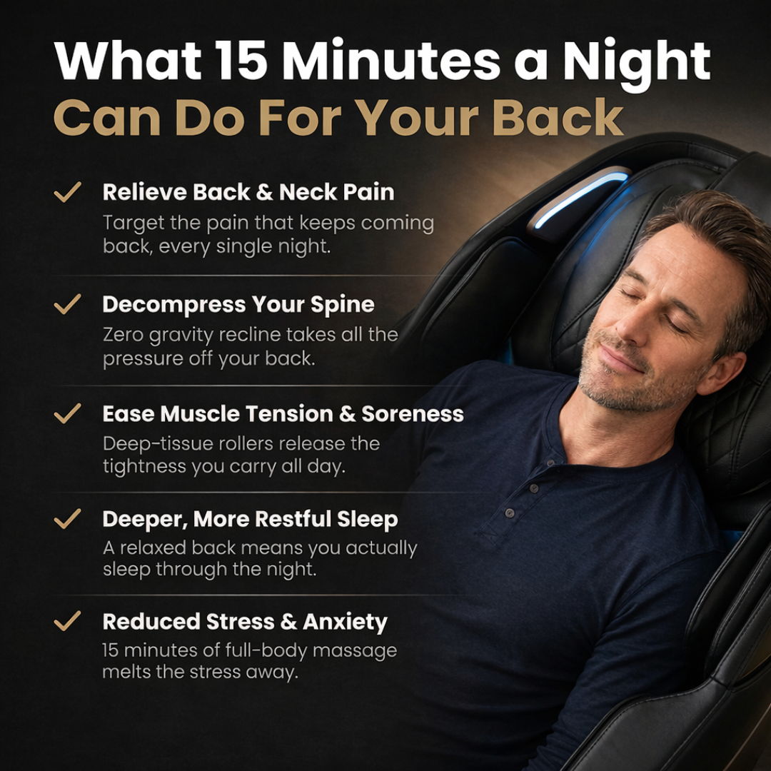 Serenity Leather Heated Massage Chair