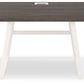 Dorrinson - White / Black / Gray - Home Office Desk