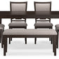 Langwest - Brown - Dining Room Table Set (Set of 6)