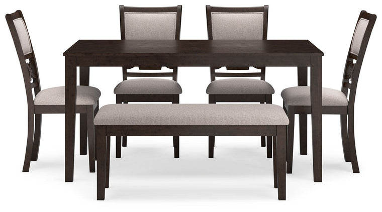 Langwest - Brown - Dining Room Table Set (Set of 6) - Forward Furniture