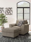 2 Pc. Chair And A Half, Ottoman