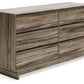 Shallifer - Brown - Six Drawer Dresser