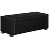 Flip Top Storage Bench Ottoman - Dark Grey