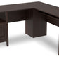 Camiburg - Warm Brown - 2-Piece Home Office Desk