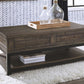 Johurst - Grayish Brown - Lift Top Cocktail Table