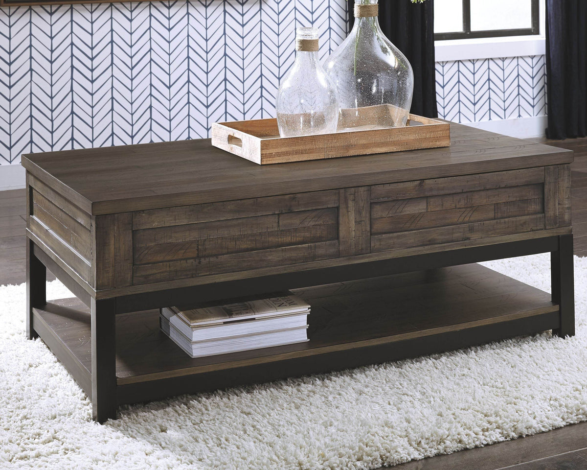 Johurst - Grayish Brown - LIFT TOP COCKTAIL TABLE - Forward Furniture