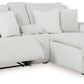 Top Tier - Alloy - 3-Piece Reclining Sectional Sofa With Raf Chaise - Fabric