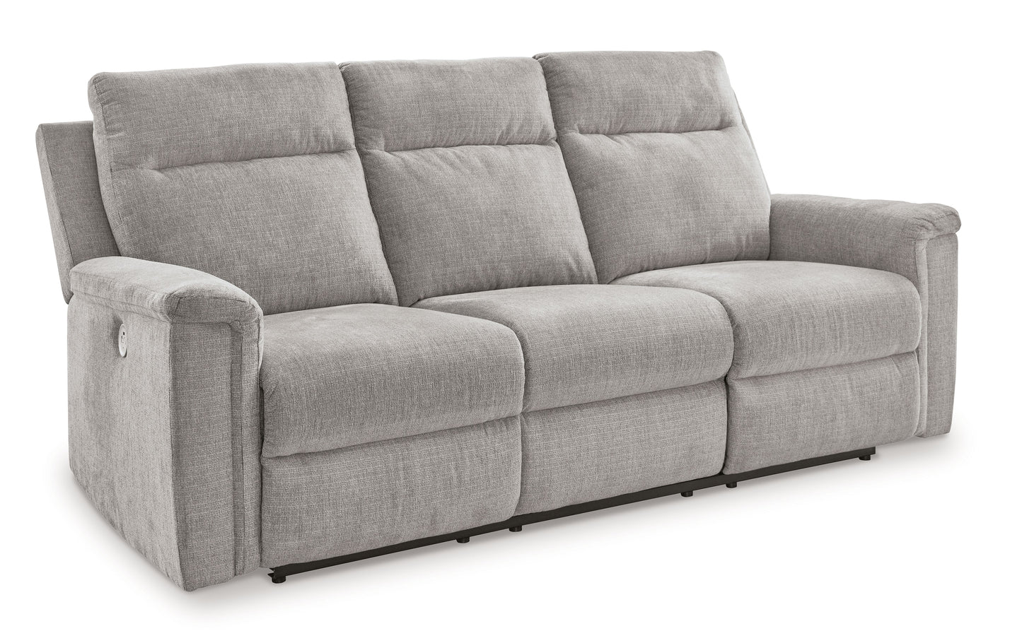 Barnsana - Ash - Power Reclining Sofa - Fabric