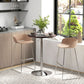 Round Adjustable Bar Table with Swivel Top - Walnut